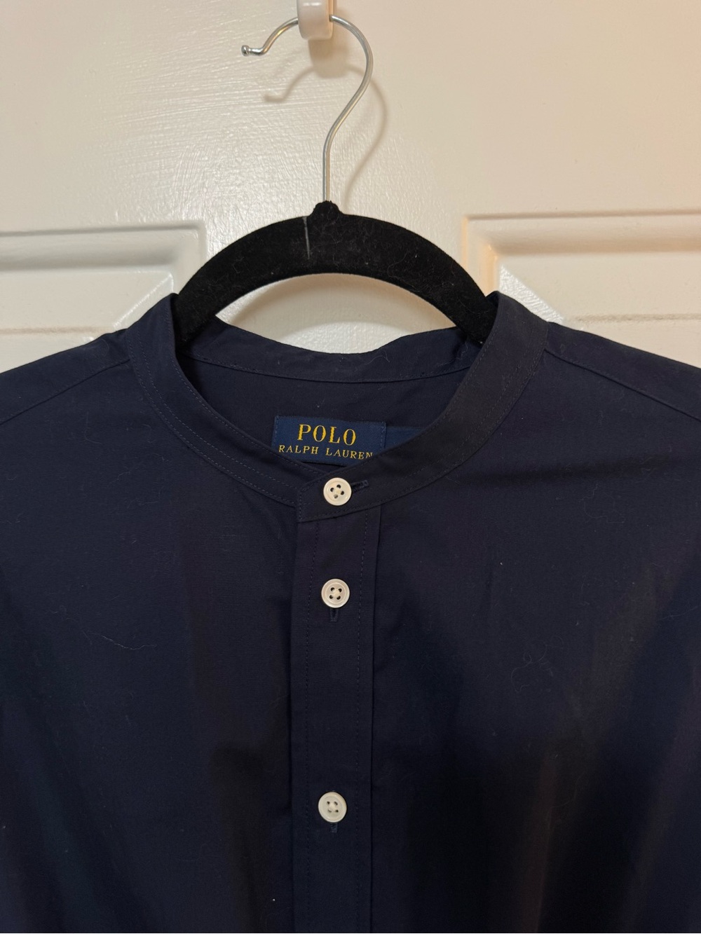 Polo Ralph Lauren Navy Pleated-Hem Drawstring Midi Shirtdress Size 6 - Picture 5 of 10